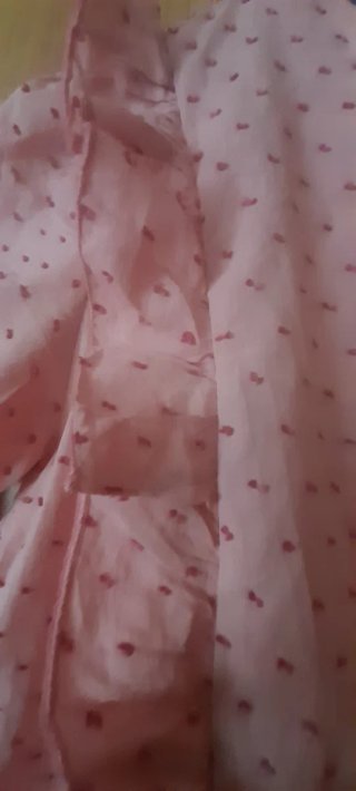 Blusa rosa con volantes Polin et Moi