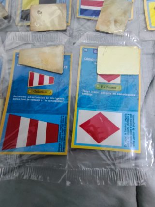 Colección chapas náuticas antiguas