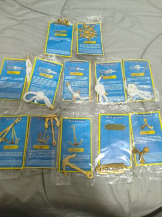 Colección chapas náuticas antiguas