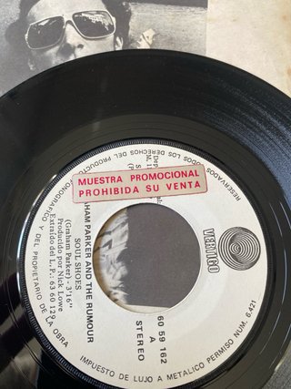 Graham Parker & The Rumours  vinilo 7” promocional