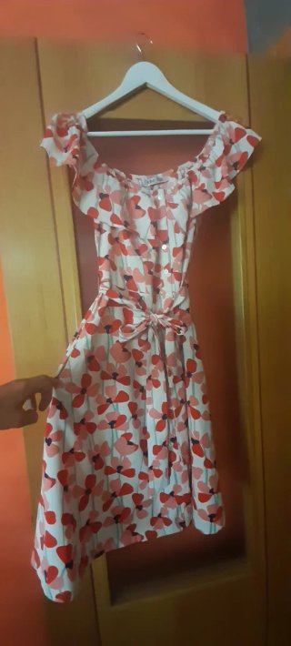 Vestido estampado flores