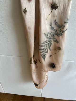 Foulard in seta Ecoprint