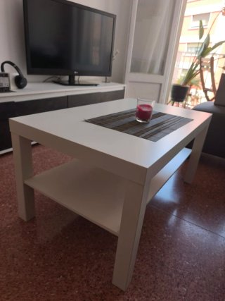 Mesa auxiliar comedor blanca