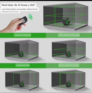Nivel Láser 4D 16 Líneas Accesorios