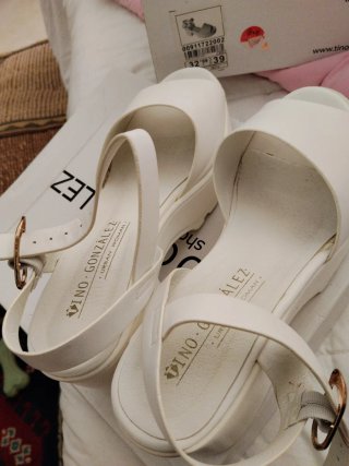 Sandalias Tino González Blancas Talla 39
