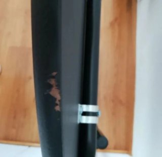 Mesa auxiliar plegable negra