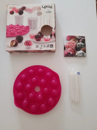 Molde Cake Pops Lékué Silicona Platino