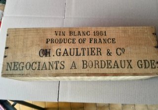 Cassetta Legno Antica CH.GAULTIER