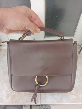 Bolso Adolfo Domínguez Piel Marrón Nuevo