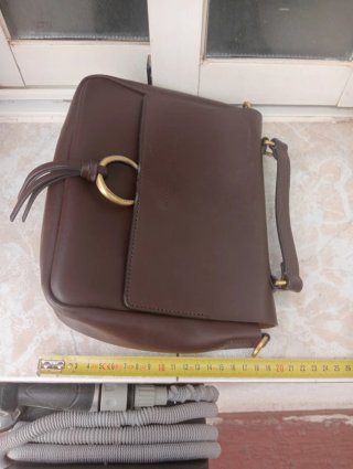 Bolso Adolfo Domínguez Piel Marrón Nuevo