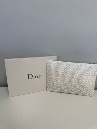 Neceser Dior Blanco y Dorado