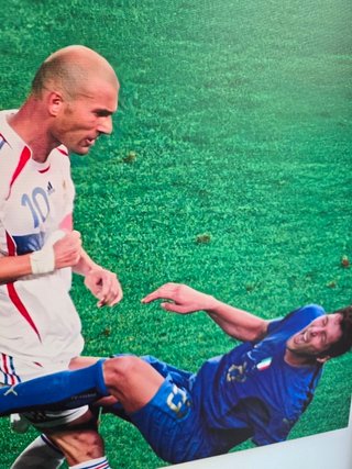 Quadro Materazzi Zidane 40x60 cm