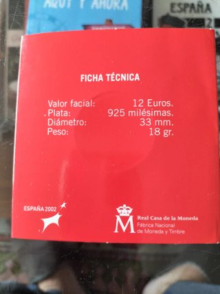 Moneda Plata Euros Estuche FMNT 2002