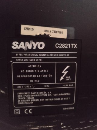 Televisor Sanyo 28 Negro