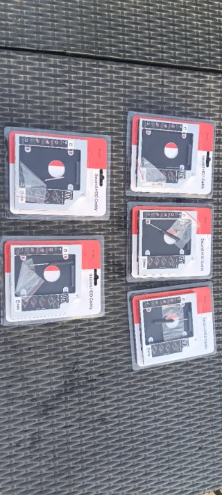 5 Cajas disquetera ,disco duro portátil Caddy HDD