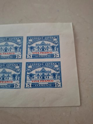 4 Sellos Correos España Ayamonte 5 Cts