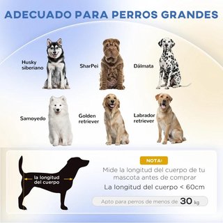 Sofá Perros Grandes Cojín Lavable Patas Madera