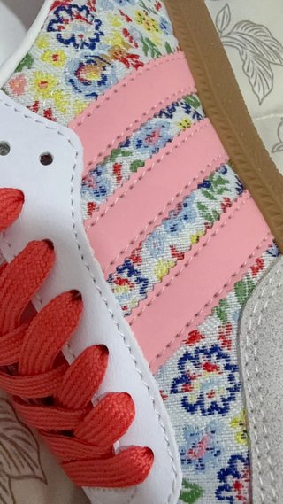 Adidas Zapatillas Flores Rosas Blancas