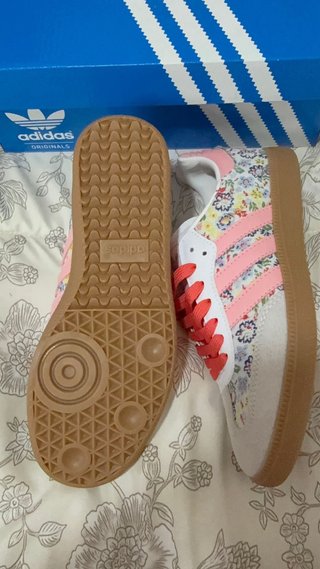 Adidas Zapatillas Flores Rosas Blancas