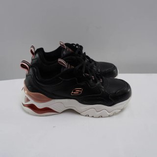 Zapatillas Skechers Negras y Doradas