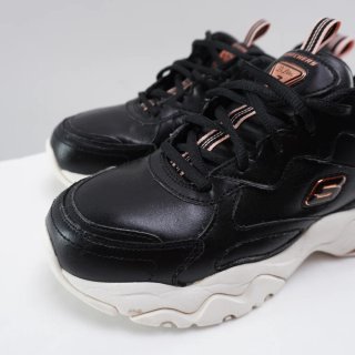 Zapatillas Skechers Negras y Doradas