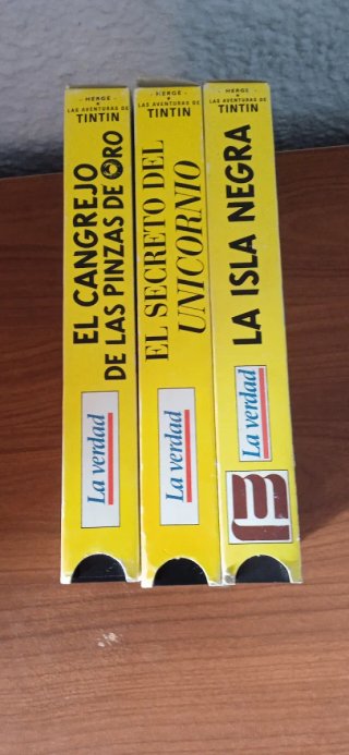 3 VHS Las Aventuras de Tintín (Español)