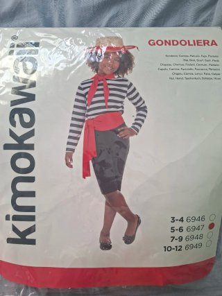 Disfraz Gondolera Italiana Talla 5-6 años