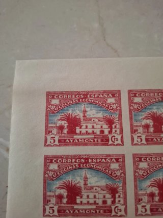 4 Sellos Correos España Ayamonte 5 cts