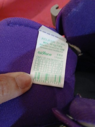 Patines en línea Oxelo morado y gris