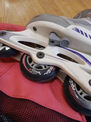 Patines en línea Oxelo morado y gris