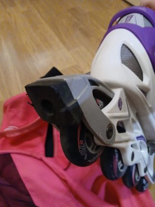 Patines en línea Oxelo morado y gris