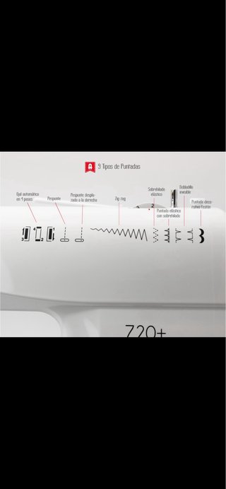 Máquina de coser Alfa 720+