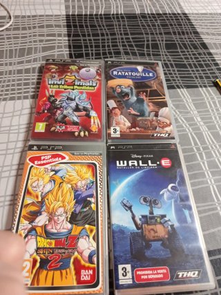 Juegos PSP: InviZimals, Ratatouille, DB y Wall-e