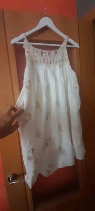 Vestido Meisie blanco talla m vale para s