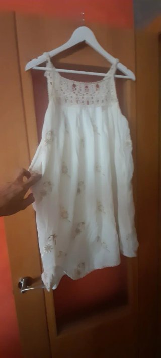 Vestido Meisie blanco talla m vale para s