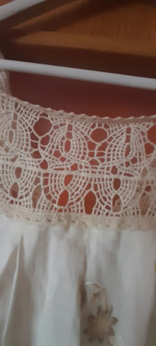 Vestido Meisie blanco talla m vale para s