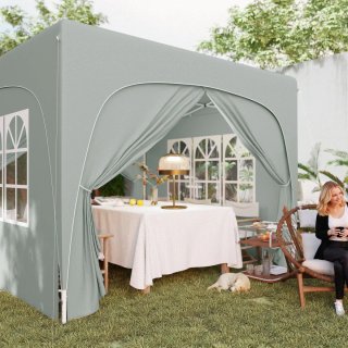 Gazebo Jardín 3x3m Plegable Ajustable
