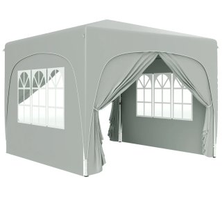 Gazebo Jardín 3x3m Plegable Ajustable