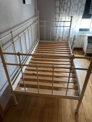 Estructura Cama Metal Blanco