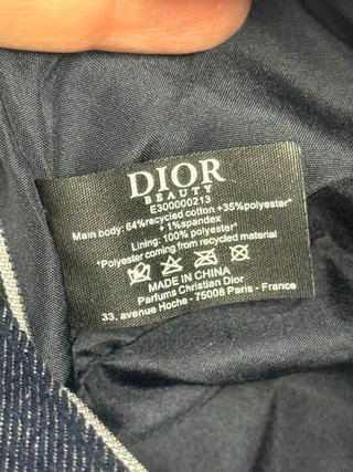 Neceser Dior vaquero letras plata