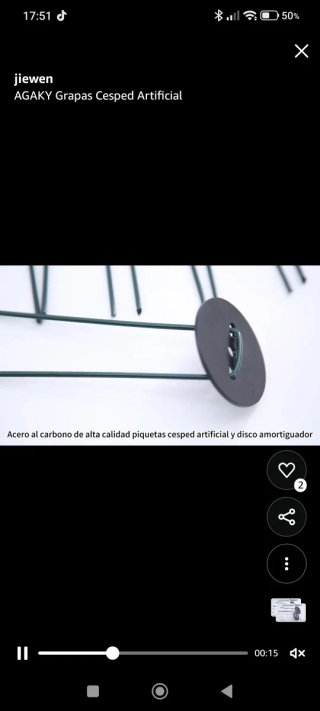 Piquetas césped artificial/tienda campaña