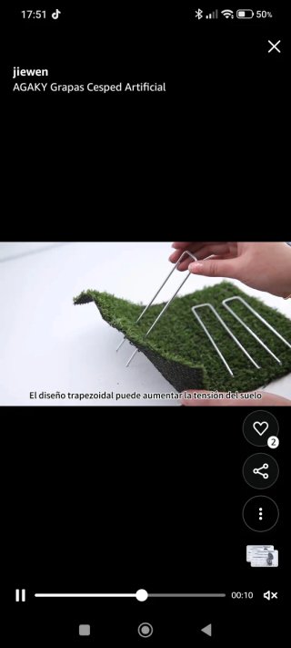 Piquetas césped artificial/tienda campaña