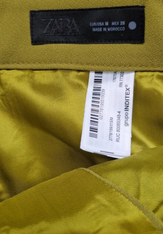 Pantalón Zara Verde Oliva Talla M