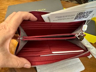 Cartera Mandarina Duck Roja Cremallera a estrenar