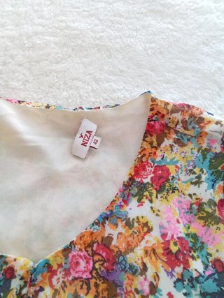 Vestido estampado flores talla 42