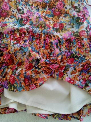 Vestido estampado flores talla 42