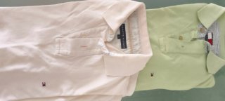 Lote 4 Polos Marcas: Burberry, Replay, Tommy
