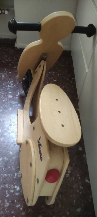 Moto Vespa Madera Niños