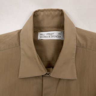 Camisa vintage caqui Marks & Spencer