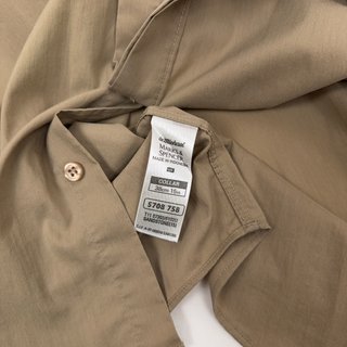 Camisa vintage caqui Marks & Spencer